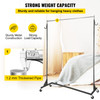 Z Rack, Industrial Grade Z Base Garment Rack, Height Adjustable Rolling Z Garment Rack, Sturdy Steel Z Base Clothing Rack w/ Lockable Casters for Home Clothing Store Display Commercial Use Black