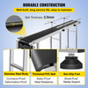 Belt Conveyor Pvc Conveyor Belt 71 X 7.8-inch, Motorized Conveyor, W/ Guardrails