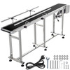 Belt Conveyor Pvc Conveyor Belt 71 X 7.8-inch, Motorized Conveyor, W/ Guardrails