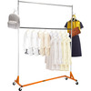 Z-Truck Clothing Rack Rolling Garment Z Rack Lockable Casters Heavy-duty