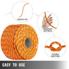 7/16" Double Braid Polyester Rope 150ft Dacron Rope 550kg Emergency Rappelling