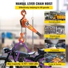 Lever Chain Hoist Come Along Ratchet Puller Hoist 1650 lbs Capacity 10 FT