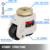 Gd-80s Set Of 4 Leveling Casters High Wearability Footmaster Caster Flexible