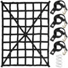 Truck Bed Cargo Net - Cross Strap Reinforced Truck Cargo Net with D-Rings 
Hook