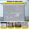 18PCS PVC Strip Curtain 72in (6 ft) Width x 96in (8 ft) Height, Vinyl Door Strips Strips 2mm Thickness, Plastic Door Curtain with 5cm Overlap, for Freezer Doors Warehouse Doors