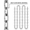 3/16 Grade 30 Proof Coil Chain Zinc Plate 100ft