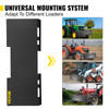 Universal Skid Steer Mount Plate 3/16" Thick Skid Steer Plate Attachment 3000LBS Weight Capacity Easy to Weld or Bolt to Different Accessories(Regular)