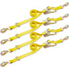 Ratchet Tie Down Strap Ratchet Strap 15.6FT x 2in Yellow 4pcs Fastening