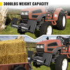 Universal Skid Steer Mount Plate 1/4" Thick Skid Steer Plate Attachment 3000LBS Weight Capacity Quick Attach Mount Plate Steel Adapter Loader Easy to Weld or Bolt to Different Accessories Black