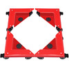 Furniture Dolly Corner Moving Dolly 1380lbs Desk Cabinet Moving Cart 4-pack Red