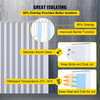 Plastic Curtain, 6ft Width x 8ft Height Plastic Strip Curtain, Clear PVC Freezer Curtain, 0.08in Thickness Plastic Door Strip w/Over 50% Overlap for Walk-in Freezers, Warehouse and Clean Rooms