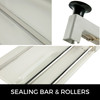 12" Shrink Wrap 450w Sealing Machine I-bar Sealer 1800w Heat 558 Feet Film