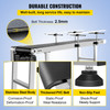 Belt Conveyor PVC Conveyor Belt 47 x 7.8-Inch, Motorized Conveyor, w/ Guardrails