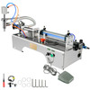 Horizontal Pneumatic Liquid Filling Machine 50-500ml, Pneumatic Bottle Filling Machine Single Head, Semi-automatic Liquid Filler 0.4-0.6MP Air Pressure for Oil Water Liquids