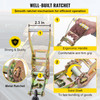 Ratchet Tie Down Strap Ratchet Straps 9.8 Ft 2 In 4pcs Security Fastening