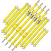 Ratchet Tie Down Strap Ratchet Strap 15.6FT x 2in Yellow 12pcs Fastening
