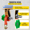 1.5 Inch OD Round Pipe Steel Mounting Frame, Yellow Zinc Plated Steel Frame Right Angle Mounting Bracket with Polyester Strap, for Square Tubing and Angle Iron