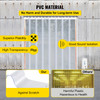 Plastic Curtain, 4ft Width x 8ft Height Plastic Strip Curtain, Clear PVC Freezer Curtain, 0.08in Thickness Plastic Door Strip w/Over 50% Overlap for Walk-in Freezers, Warehouse and Clean Rooms