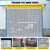 24PCS PVC Strip Curtain 96in (8 ft) Width x 96in (8 ft) Height, Vinyl Door Strips Strips 2mm Thickness, Plastic Door Curtain with 5cm Overlap, for Freezer Doors Warehouse Doors
