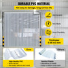 24PCS PVC Strip Curtain 96in (8 ft) Width x 96in (8 ft) Height, Vinyl Door Strips Strips 2mm Thickness, Plastic Door Curtain with 5cm Overlap, for Freezer Doors Warehouse Doors