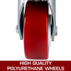 5'' Alloy Scaffold Castors Tower 360Ã¸swivel Spring