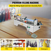 Horizontal Pneumatic Liquid Filling Machine 10-300ml, Pneumatic Bottle Filling Machine Single Head, Semi-automatic Liquid Filler 0.4-0.6MP Air Pressure for Oil Water Liquids