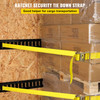 E-Track Ratchet Straps 18-Pack 15' Tie-Down Kit Cargo Van Truck Trailer