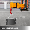 Forklift Mobile Crane 6000lbs/3T Capacity, Forklift Crane Attachment 2 Hooks, Forklift Lifting Hoist w/Truss Jib Boom, Forklift Extension, Forklift Boom Attachment Towing Handling Equipment