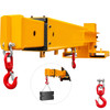 Forklift Mobile Crane 6000lbs/3T Capacity, Forklift Crane Attachment 2 Hooks, Forklift Lifting Hoist w/Truss Jib Boom, Forklift Extension, Forklift Boom Attachment Towing Handling Equipment