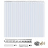 21PCS PVC Strip Curtain 84in (7 ft) Width x 84in (7 ft) Height, Vinyl Door Strips Strips 2mm Thickness, Plastic Door Curtain with 5cm Overlap for Freezer Doors Warehouse Doors