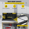 Garage Wall Shelf 2 x 4 ft Garage Shelving Wall Mounted Steel Shelf, Garage Overheads Storage Rack, 260 LBS Weight Capacity Floating Shelves, Heavy Duty Steel Wall Shelf for Garage Black