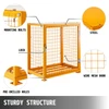 Cylinder Storage Cabinet for Two 50lbs/23kg Cylinders, Vertical Cylinder Storage Cage 31inch Length, 20.5inch Width, 34inch Height, Steel Gas Cylinder Cabinet for Storage and Protection