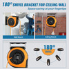 Retractable Extension Cord Reel Power Cord Reel 65FT 12AWG/3C SJTOW UL