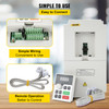 VFD 7.5KW 220V 10HP, 1 or 3 Phase Input, 3 Phase Output Variable Frequency Drive, AC 33A 0~1000HZ CNC Motor Inverter Converter for Motor Speed (RS485)