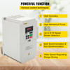 VFD 7.5KW 220V 10HP, 1 or 3 Phase Input, 3 Phase Output Variable Frequency Drive, AC 33A 0~1000HZ CNC Motor Inverter Converter for Motor Speed (RS485)