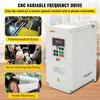 VFD 7.5KW 220V 10HP, 1 or 3 Phase Input, 3 Phase Output Variable Frequency Drive, AC 33A 0~1000HZ CNC Motor Inverter Converter for Motor Speed (RS485)