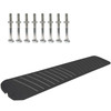 Curb Ramp, 2 Pack Rubber Driveway Ramps, Heavy Duty 32000 lbs Weight Capacity Threshold Ramp, 2.6 inch High Curbside Bridge Ramps for Loading Dock Garage Sidewalk, Expandable Full Ramp Set