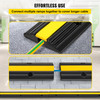 Modular Rubber Speed Bump Driveway Cable Protector Ramp 4 Packs 1-Channel