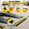 Modular Rubber Speed Bump Driveway Cable Protector Ramp 4 Packs 1-Channel