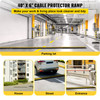 Modular Rubber Speed Bump Driveway Cable Protector Ramp 4 Packs 1-Channel