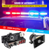 200W 7 Sound Loud Car Warning Alarm Fire Horn PA Speaker MIC System