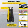 3 Channel Cable Protector Ramp Rubber Electrical Wire Cover Power Cord Warehouse