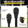 Heavy Duty 36 ft 50 Amp RV Extension Cord Power Supply Cable w/Molded Connector&Handles 125 / 250V