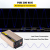 Pure Sine Wave Inverter, 1500 Watt Power Inverter, DC 12V to AC 110V Car Inverter, with LCD Display, 5V USB Port, AC Outlets (GFCI) Power Converter, for Car, RV Truck,Solar System,Travel Camping