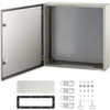 NEMA Steel Enclosure, 24 x 24 x 8'' NEMA 4X Steel Electrical Box, IP66 Waterproof & Dustproof, Outdoor/Indoor Electrical Junction Box, With Mounting Plate