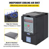 VFD 2.2KW,Variable Frequency Drive 10A,CNC VFD Motor Drive Inverter Converter 220V,for Spindle Motor Speed Control (1or 3 Phase Input,3 Phase Output)