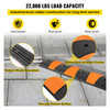 Modular Rubber Speed Bump Driveway Cable Protector Ramp 6FT with 2 Channel