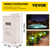 Low Voltage Transformer, 100 Watt Outdoor Landscape Lighting Transformer, 12V AC Pool Light Transformer, Pool/Spa/Landscape Lighting, Spotlight, Pathway Light, LED Compatible, Weatherproof