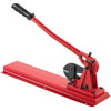 24" Bench Type Hand Swager, Cutting Capacity 3/8" Bolt Cutter Bench Type, Hardness 35-45HRC Crimping Tool Bench Wire Rope Cable, Red Swaging Machine for Swaging and Cutting, Arm Bench Swager