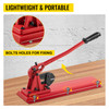 24" Bench Type Hand Swager, Cutting Capacity 3/8" Bolt Cutter Bench Type, Hardness 35-45HRC Crimping Tool Bench Wire Rope Cable, Red Swaging Machine for Swaging and Cutting, Arm Bench Swager